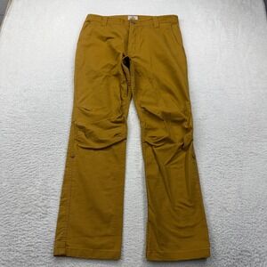 Livsn Men's Brown Canvas Outdoor Adventure Pants Size 31x30 Roll Up